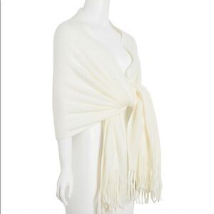 Steve Madden Super-Soft Knit Muffler Scarf, Color: Ivory